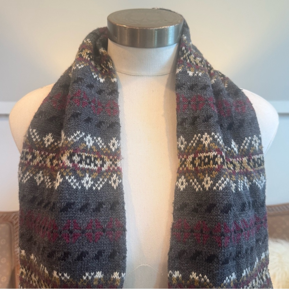 FSU Noles Colors Patterned Knit Scarf - Picture 2 of 5